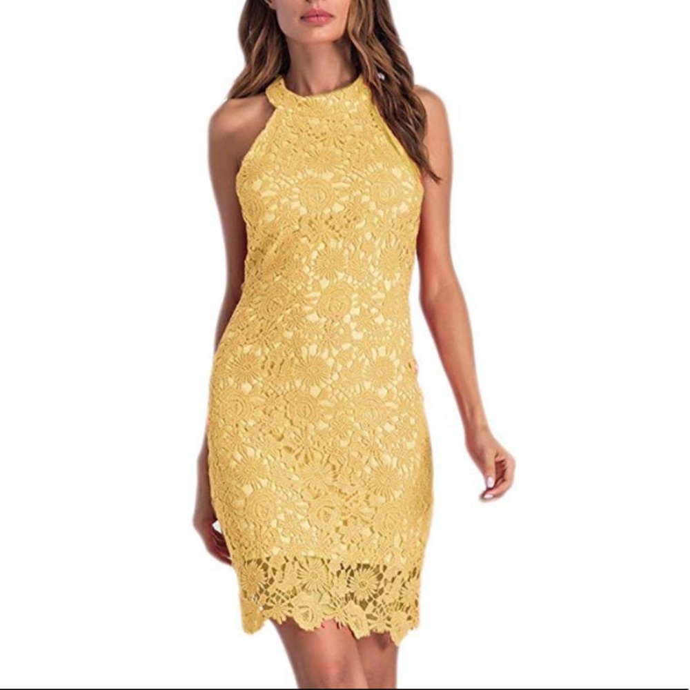 Women’s halter lace dress